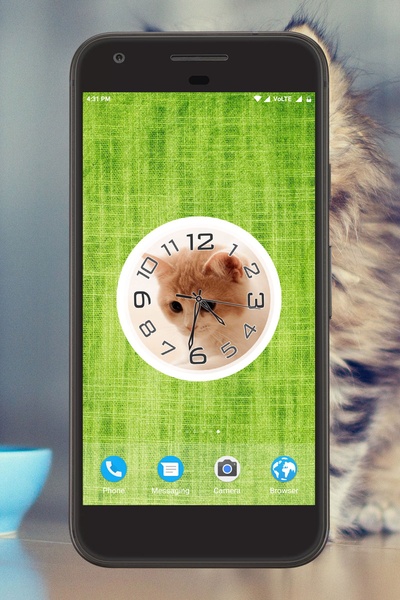 Kitten Clock Live Wallpaper - Preview 3
