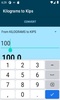 Kilograms to Kips converter screenshot 3
