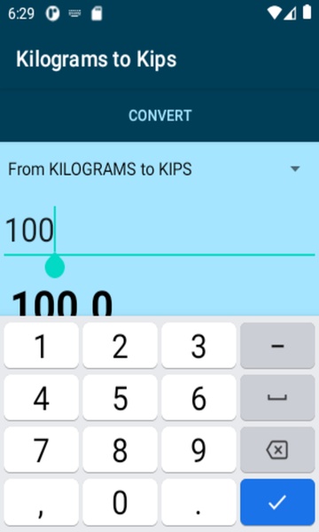 Kilograms to Kips converter - Preview 3