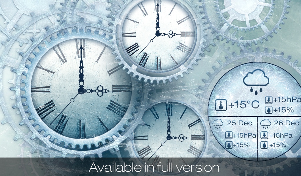 Ice Clock Wallpaper Lite - Preview 1