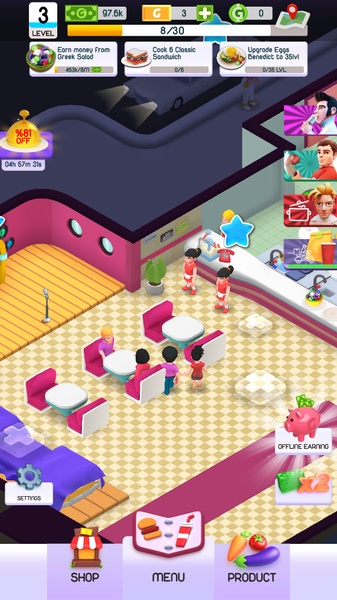 Restaurant Empire Tycoon Idle - Preview 5