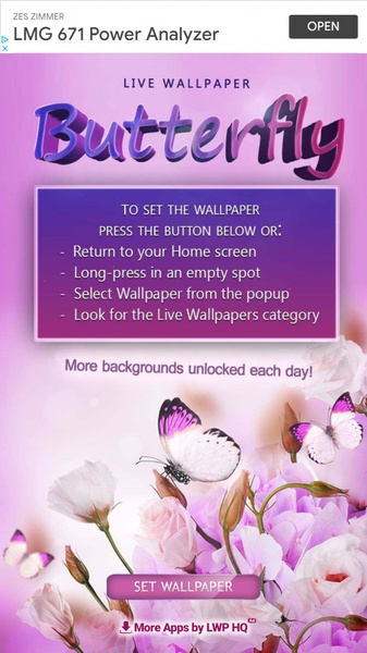 Butterfly Live Wallpaper - Preview 1