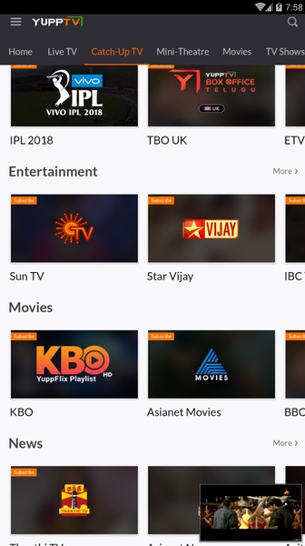 Android icin YuppTV LiveTV Live Cricket Uptodown dan APK y indirin