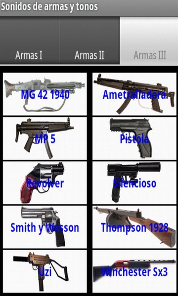 Guns sounds and ringtones - Preview 3