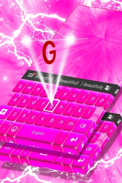 Keyboard Theme Hot Pink - Preview 2