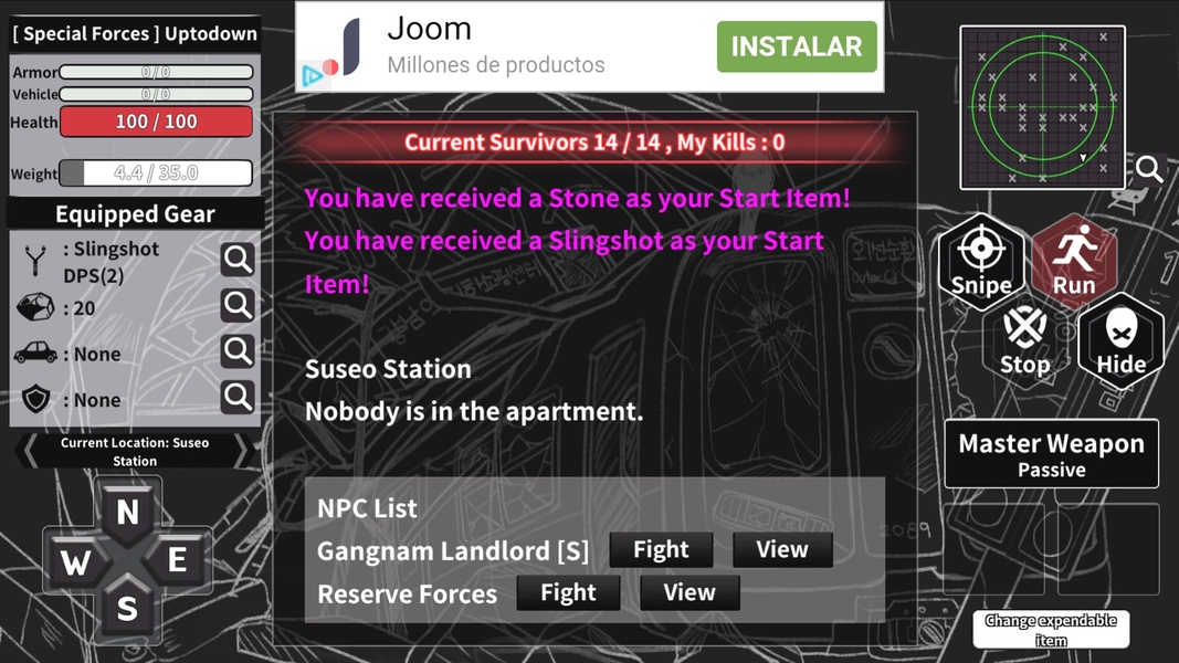 City Survival Text Battle Royale - Preview 1