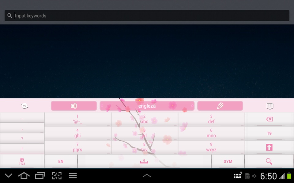 Pink Flowers GO Keyboard - Preview 11