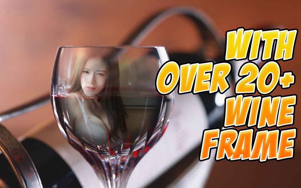 Wine Glass Photo Frame HD - Preview 9