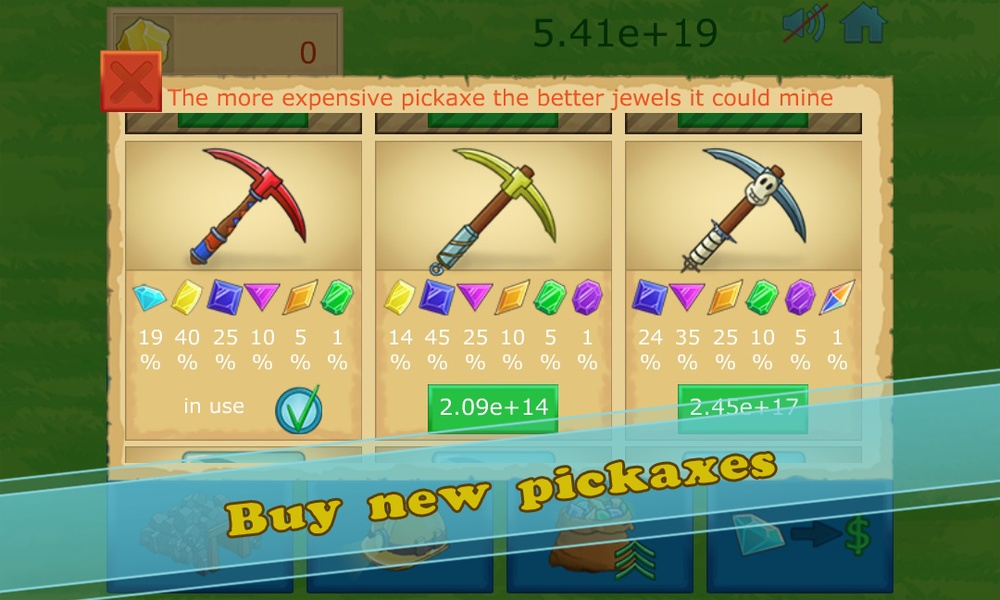 Gold gem idle - Preview 1