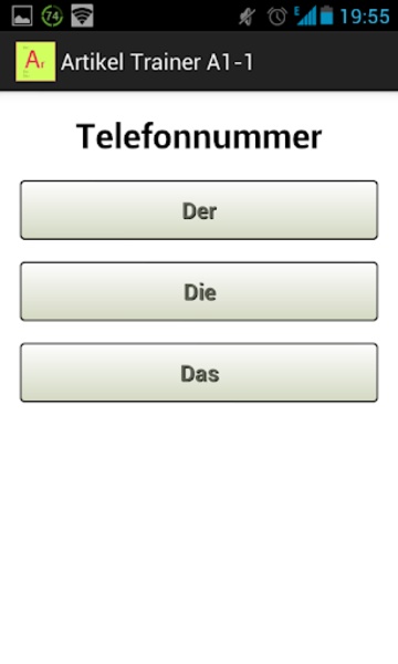Artikeltrainer - Preview 3