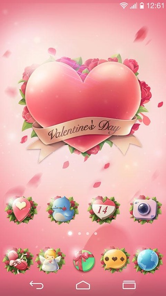 Love Story GO Launcher Theme - Preview 3