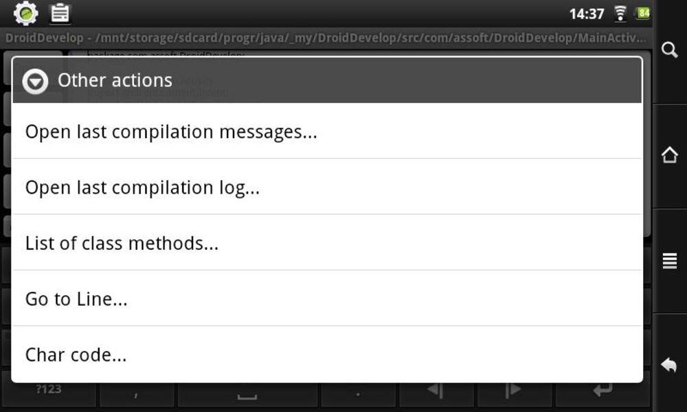 DroidDevelop - Preview 4