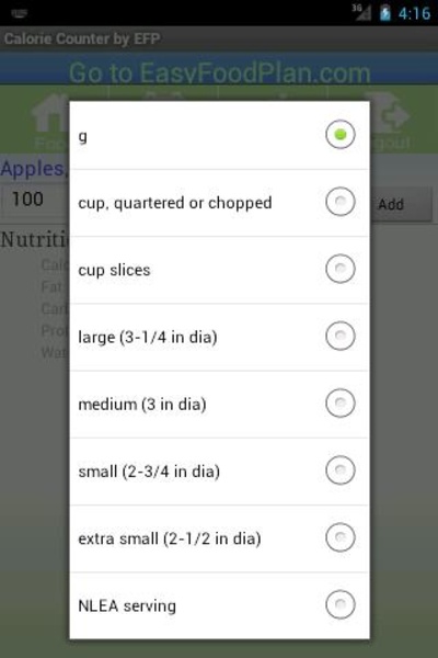 Calorie Counter by EasyFoodPlan.com - Preview 1