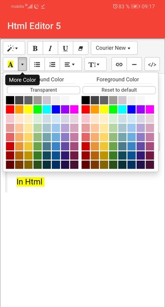 Html Editor 5 - Preview 1