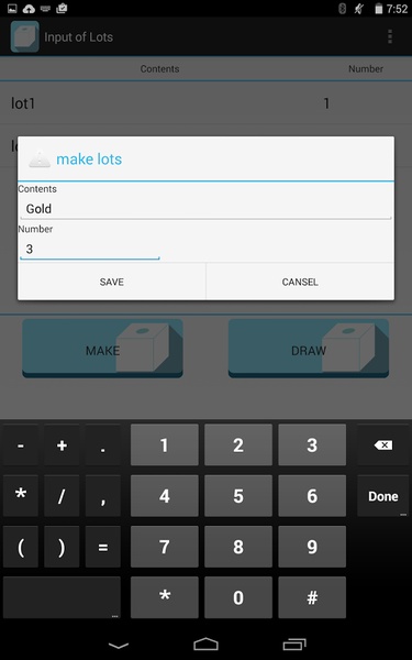 Input of Lots - Preview 3