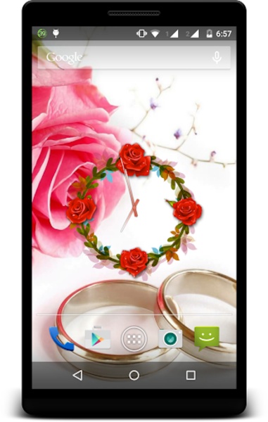 Rose Clock Live Wallpaper - Preview 7