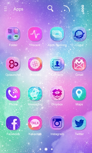 Milky Way GOLauncher EX Theme - Preview 2