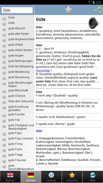 German best dict - Preview 3