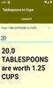 Tablespoons to Cups Converter screenshot 3