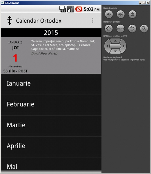 CalendarCrestinOrtodox - Preview 1
