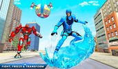Snow Ball Robot Bike Games screenshot 11