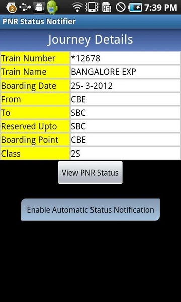 Live Train Status - Preview 2