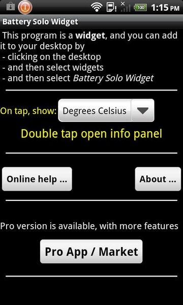 Battery Solo Widget - Preview 3