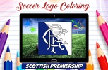 Logo Soccer Coloring Page screenshot 2