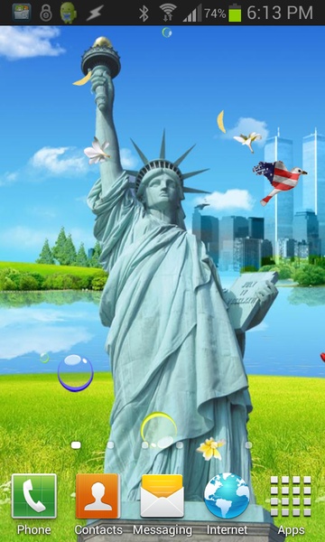 Statue of Liberty Birds LWP - Preview 3