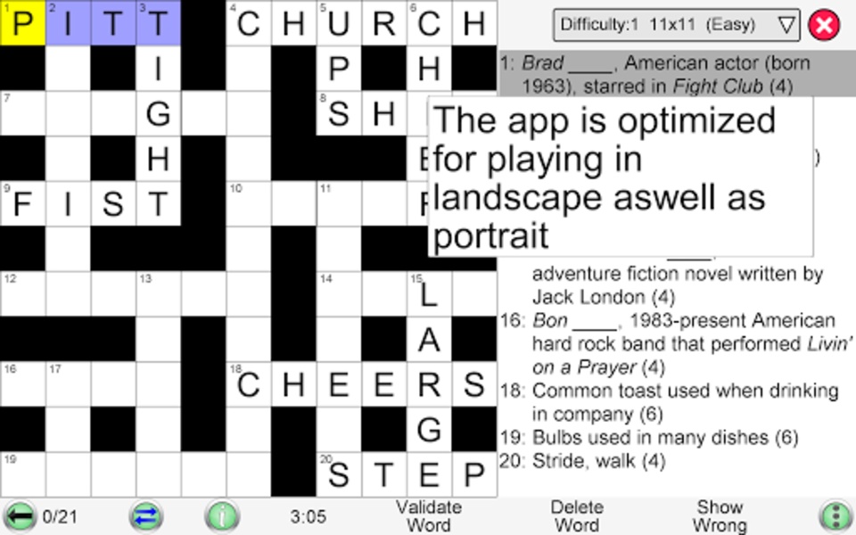 Crossword Unlimited - Preview 2