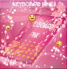 Pink Keyboard Rose Theme screenshot 3