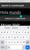 Spanish to Luxembourgish Translator screenshot 3