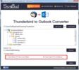 SysBud Thunderbird to Outlook Converter screenshot 1