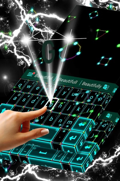 Neon Lightning Keyboard - Preview 3