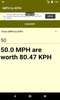 Converter MPH to KPH screenshot 6