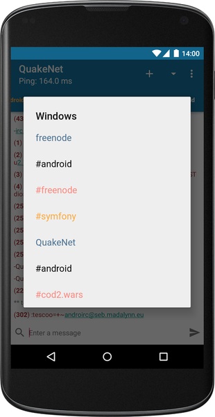 AndroIRC - Preview 1