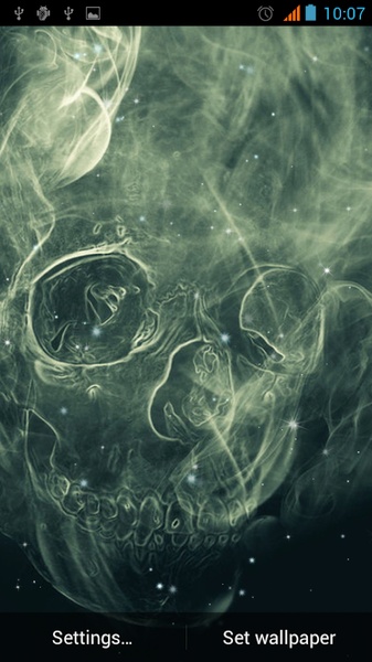 Smoking Skull Live Wallpaper - Preview 3