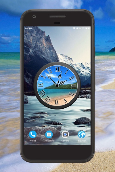 Beach Clock Live Wallpaper - Preview 2