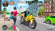 Flying Bike Taxi Rider screenshot 4