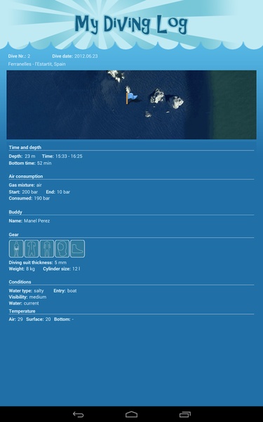 My Diving log - Preview 9