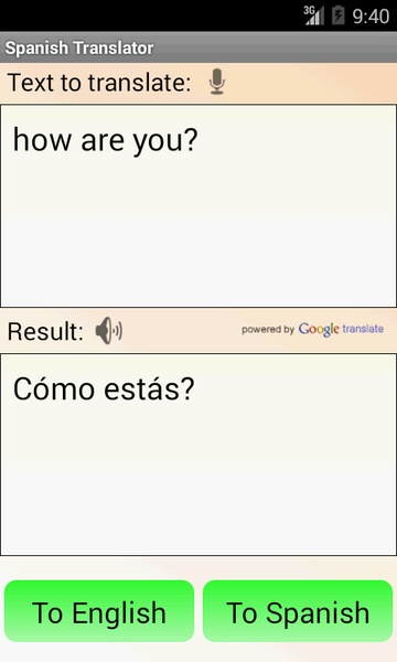 Spanish English Translator - Preview 4