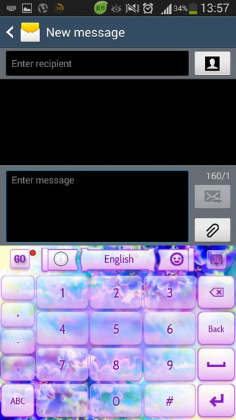 GO Keyboard Flower Keyboard Theme - Preview 9