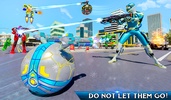 Snow Ball Robot Bike Games screenshot 9