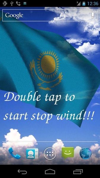 3D Kazakhstan Flag LWP - Preview 7