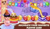 Baby Aadhya Birthday Cake Maker Cooking Game screenshot 2