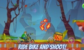 Stunt Bike Rider Race Shooter screenshot 1
