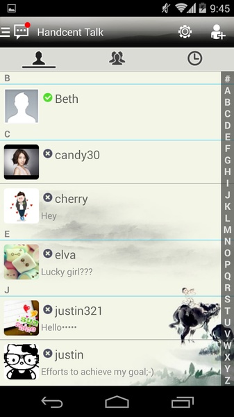 Handcent SMS Skin(Ink) - Preview 3