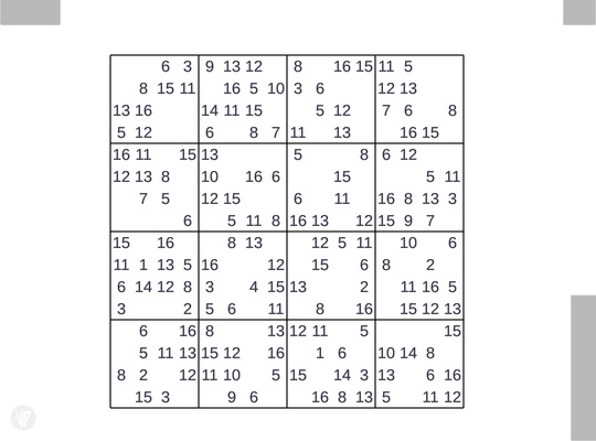 Sudoku 16 Screenshot