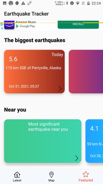 Earthquake App - Tracker, Map - Preview 3