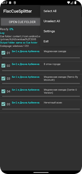 FlacCueSplitter - Preview 4